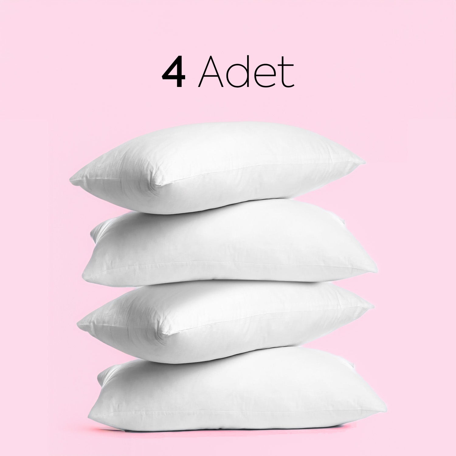 Microfiber Ultra 4 Adet Dolgulu Yumuşak Yüksek Antialerjik Yastık 50x70 cm