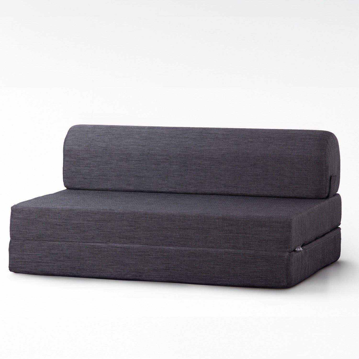 Magic Keten Görünümlü Katlanır Yataklı Koltuk Çift Kişilik Antrasit