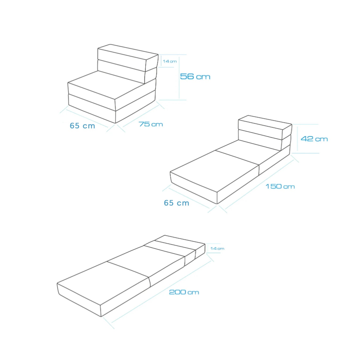 Valeria Kadife Katlanır Yatak Olabilen Tek Kişilik Koltuk Kiremit