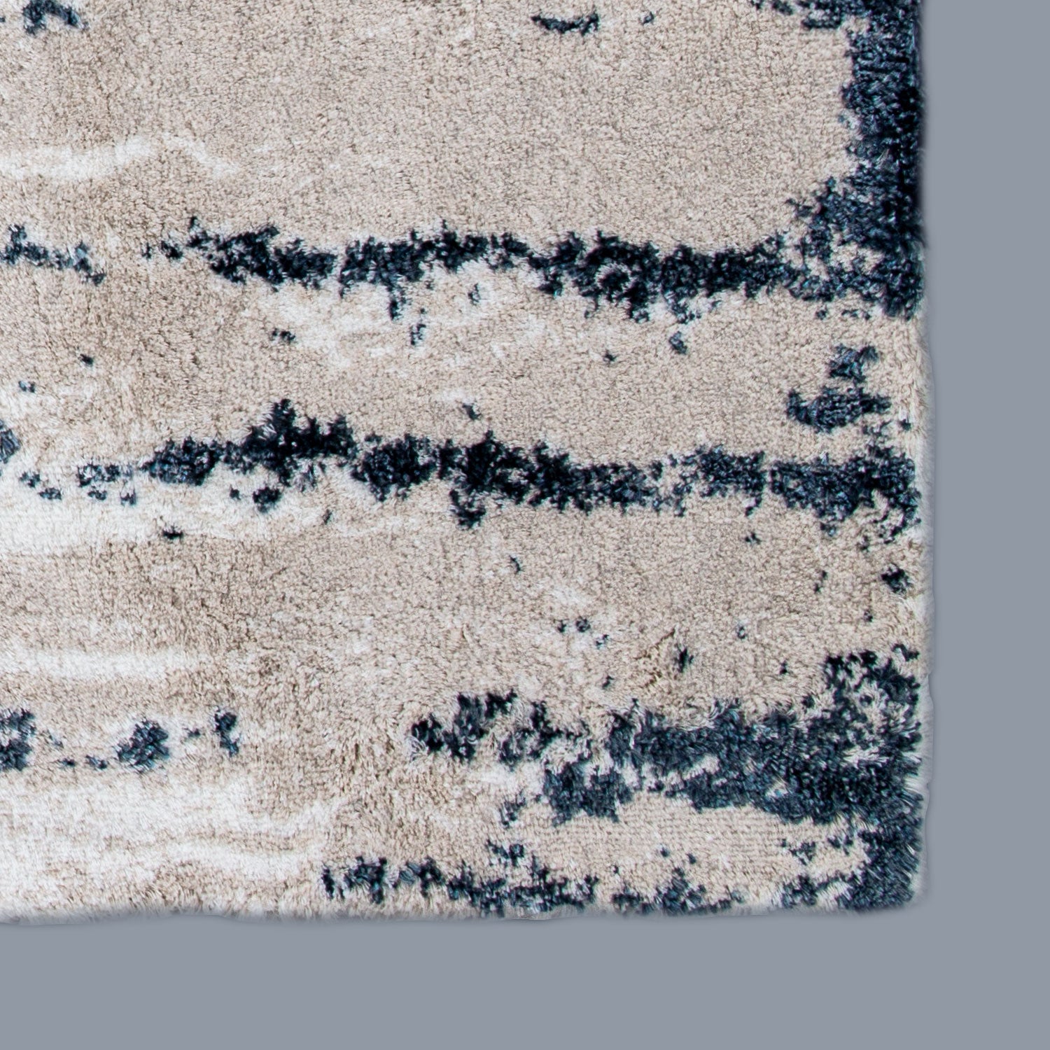 Hanni Banyo Paspası Ekru-Mavi 60x90 cm