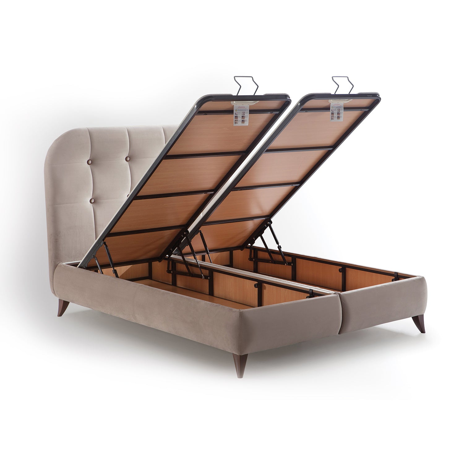 Retro Sandıklı Baza Krem  150x200 cm.